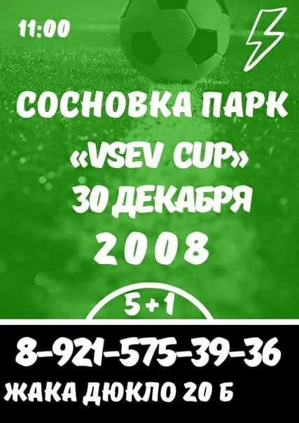 Футбольный кубок -VSEVCUP- 2008 (Декабрь 2020) №1