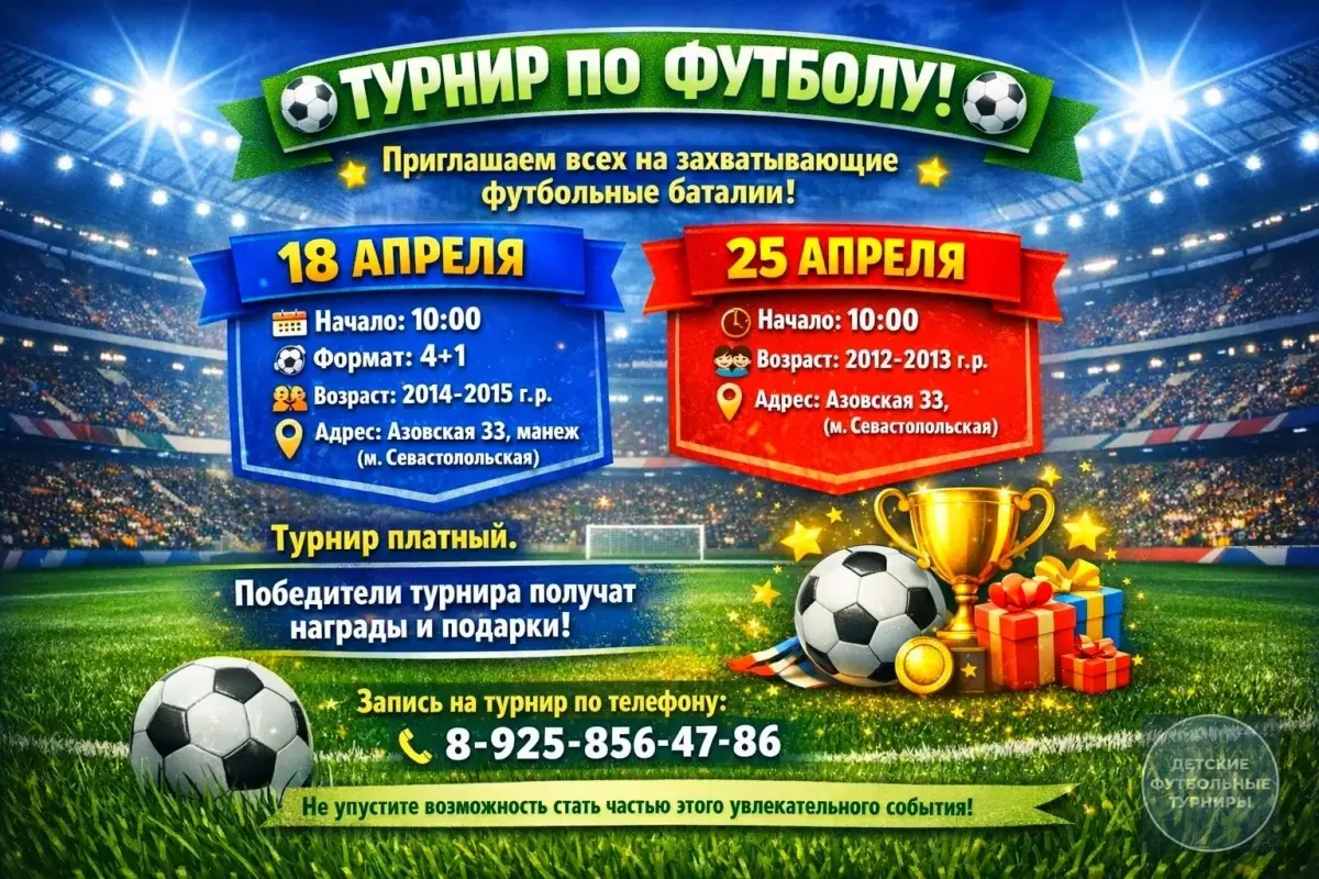 Турнир по футболу! 2026