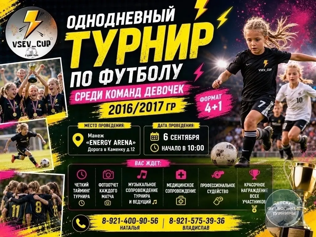 2016-2017 - Турнир серии «Vsev Cup» на 6 сентября 2026 - Санкт-Петербург