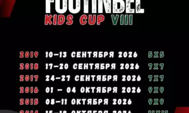 ⚽️ FOOTINBEL KIDS CUP VIII — открыта регистрация на турнир!